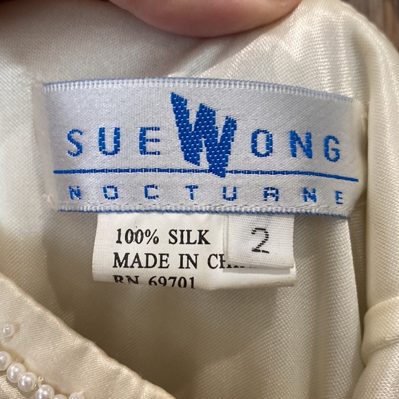 Sue Wong Silk Beaded Wedding Dress - Picture 16 of 16